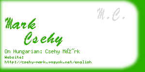 mark csehy business card